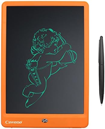 10 inch LCD Writing Tablet, Writing Board Handwriting Tablet Sketching Board with Screen for Kids &amp; Christmas-Orange
