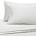 Amazon Brand – Pinzon 400-Thread-Count Hemstitch Egyptian Cotton Sheet Set - King, Eggshell