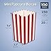 100-Pack Popcorn Boxes For Party, Mini Candy Paper Containers for Movie Nights, Carnival Circus Theme Decorations, Birthdays Favors