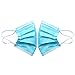 Disposable 3-Ply Face Mask Antiviral Medical Surgical Mask with Earloop Polypropylene Masks for Personal Health - 20 Pieces (Blue)