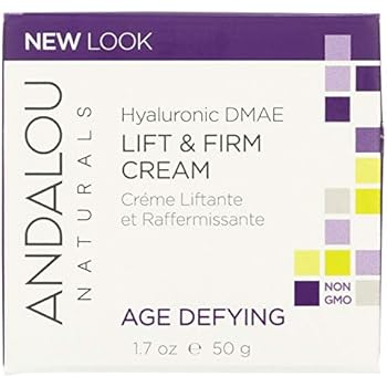 Andalou Naturals Hyaluronic Dmae Lift and Firm Cream, 1.7 Ounce