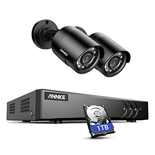 ANNKE Security Camera Systems 8CH 5MP Lite DVR with 1TB