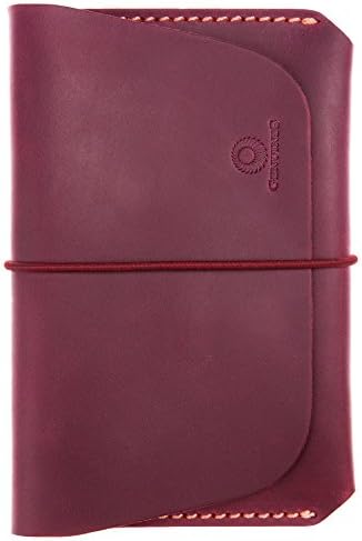 Leather Passport Holder for Men & Women - Genuines Wallet Case for 1 or 2 Passports (Maroon)