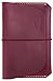 Genuines Leather Passport Holder for Men & Women Wallet Case for 1 or 2 Passports (Maroon)