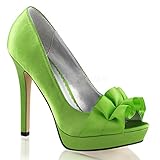Fabulicious Women's Lumina42 Peep Toe Fashion Pumps