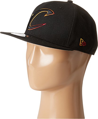 New Era Men's Color Dim Snap Cleveland Cavaliers Black/Team Hat