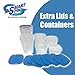 Extra Containers and Lids for Smart Spin Storage
