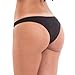 THE MESH KING Coqueta Swimwear Sweet Heart Brazilian Bikini Bottom Hipster Swimsuit BLACK-MD