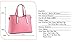 Women's PU Leather Shoulder Bags Top-Handle Handbag Tote Bag Simple Purse Fashion Cross Body Bag,Pink SILI