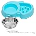 UPSKY Slow Feeder Dog Cat Bowls Double dog bowls 2 in 1 Fun Feeder Eco-friendly Durable Preventing Choking Design Bowls for Small Dogs and Cats