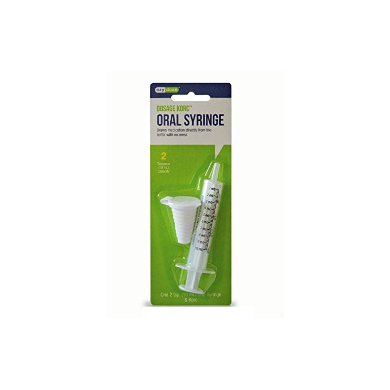 Ezy Dose Kids Baby Oral Syringe & Dispenser | Calibrated for Liquid Medicine | 10 mL/2 TSP | Includes Bottle Adapter…