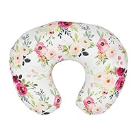 Binory 22.5" x 18" Newborn Cotton Breastfeeding Pillow Cover,Soft and Comfortable Blend Nursing Pillow Cover Slipcover,Maternity Breastfeeding Newborn Infant Feeding Cushion Cover,Baby Shower Gift(G)