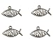 Yansanido Pack of 100 Alloy Fish Shape