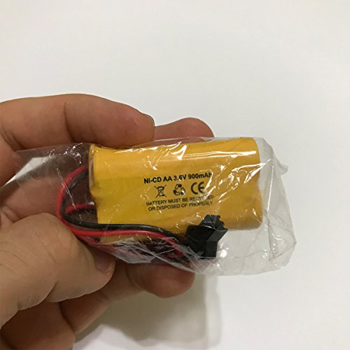 (5 pack) Exit Sign Emergency Light NiCad Battery Replacement 3.6v 900mAh Lithonia ELB B001 ELBB001 ELB-B001 Unitech AA900MAH Lithonia EU2 LED Unitech 0253799 Interstate ANIC1566 - Thumbnail 3