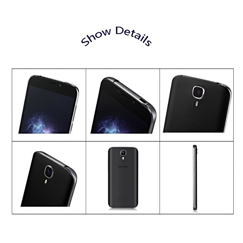 DOOGEE X9 MINI Smartphone Libre - Android 6.0 3G Teléfonos Móviles Libres Baratos (Pantalla 5,0 IPS, MTK 6580 64 bits Quad Core, 5.0MP Cámaras, 8GB ROM, Huella Dactilar, Dual SIM Teléfono Móvil) - Negro