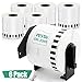 Pestai Compatible Labels Replacement for Brother DK-2205 Cut-to-Length Label 2.4” x 100 Feet, Compatible with Brother QL-500 QL-570 QL-700 QL-710W Printer (6 Rolls Plus 1 Reusable Cartridge)