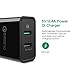 UGREEN QC 3.0 USB Wall Charger Adapter, 30W Dual USB Fast Charger Quick Charge Compatible for Galaxy S8 S9 S7 Note8 S6, iPhone iPad, LG V30 G6, Moto G5 Droid Turbo, Xiaomi MIX2 Huawei Sony HTC