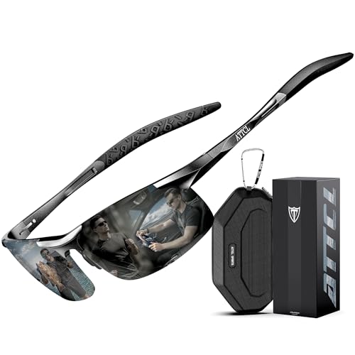 ATTCL Lentes de Sol para Hombres Gafas de Sol Deportivas Polarizadas con Protección UV