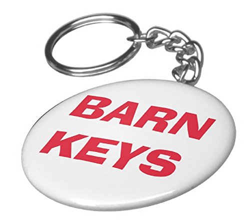A&T Designs Barn Keys 2.25' Keychain Farm Red Grain Hay Livestock Shed Horse