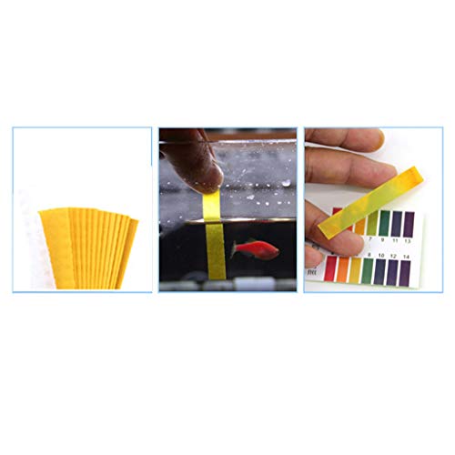 Hunzed PH Test Strips，PH Tester Tropical Aquarium Cold Water Fish Tank Testing Kit 80 Test Strips for Test Body Acid Alkaline PH Level - Thumbnail 3