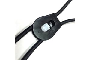 SparkDog Collars Quick Adjust E-Collar Replacement Strap Bungee Repair Kit, Bungee Cord, Cordlock, E Collar Strap Repair Kit-Made in The USA (Bungee Repair Kit) (No Screws)