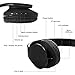 Bestipik Bluetooth Headphones Over Ear, Hi-Fi Stereo Wireless Stereo Headsets, Foldable, Soft Memory-Protein Earmuffsthumb 1