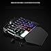 HAHAP K13 One-Handed Gaming Keyboard, LED Backlit Portable Mini Wired Game Keypad for LOL/PUBG/Fortnite/Wow/Dota/OWthumb 2