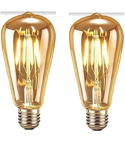 らいと Lâmpada de Filamento LED ST64 4W Luz Amarela 2.400K Base E27