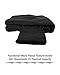 Homma 3 Pack Extra-Thick French Terry Thermal Leggings (Small/Medium, Black x3)