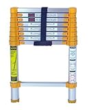 Xtend & Climb 750P Xtend+Climb Home Heavy Duty Telescoping Ladder, 225 Lb, 8.5 Ft, Yellow