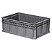 Akro-Mils 38358 Heavy-Duty Stacking Multi-Load Straight Wall Container Shuttle Tote for ASRS Automated Storage and Retrieval Systems, (23-5/8-Inch x 15-3/4-Inch x 8-5/8-Inch), Grey, (4-Pack)