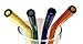 Teenie Greenie Extra Long Bent Glass Straws 12 in x 9.5 mm, 4 Pack, Shatter Resistant, Pyrex-Glass + 2 Cleaning Brushes -No BPA-, Non-Toxic, Reusable, Eco-Friendly, 4 Fun Colors