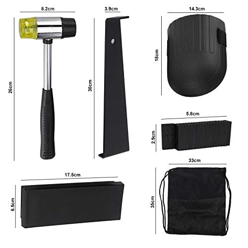 Artilife Laminate Wood Flooring Installation Kit with Ruber Hammer