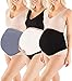 DIRAVO 3 Pack Womens Maternity Belly Band for Pregnancy Non-slip Silicone Stretch Pregnancy Support Belly Belt Bands (Medium, black+white+grey)