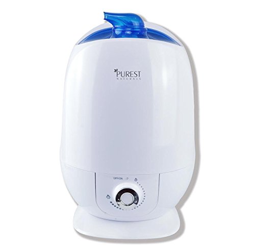 Purest Naturals Ultrasonic Cool Mist Humidifier Diffuser - 5.5L Large Capacity, Whisper-Quiet Operation, Automatic Shut-Off - 360Â° Rotatable Mist Outlet - Best For House, Kitchen, Bedroom, Bathroom