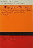 A Biographical Dictionary of Actors, Volume 4, Corye to Dynion: Actresses, Musicians, Dancers, Manag by 
