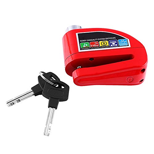 Diefstalbeveiliging voor motorfiets, remschijf, waterdicht, voor motorfiets, fiets, scooter, met akoestisch alarm 110 dB… - Image 5