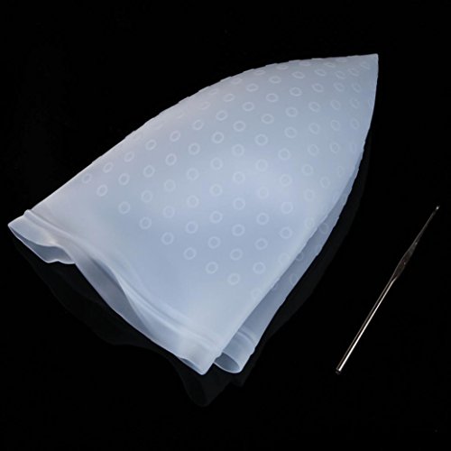 Binmer(TM) Professional Salon Reusable Hair Colouring Hair Highlighting Dye Cap Hat Hook Frosting Tipping (Blue)