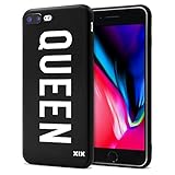 iPhone 7 Plus Case Queen Slim Fit Black Shockproof Bumper Cheap Cell Phone Accessories Queen & King Design Thin Soft TPU Protective Capa for Men Apple iPhone 7Plus Cases Luxury for Women Girls