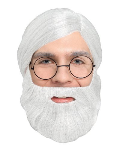2047 (White) Character Costume Beard