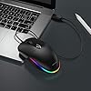 Wired-Mouse-Jelly-Comb-Optical-Gaming-Mice-with-Silent-Clicking-and-RGB-Backlight-for-PC-Computer-Laptop-1600-DPI-Black Wired Mouse, Jelly Comb Optical Gaming Mice with Silent Clicking and RGB Backlight for PC Computer Laptop, 1600 DPI…