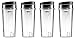 Ninja Single Serve 16-Ounce Blender Cups Set for BL770 BL780 BL660 Professional Blender (Pack of 4)