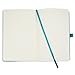Classic Dotted Grid Notebook with Pen Loop/RICCO BELLO Hardcover Journal, Banded, Bookmark, Expandable Pocket/5.7 x 8.4 inches (Teal)