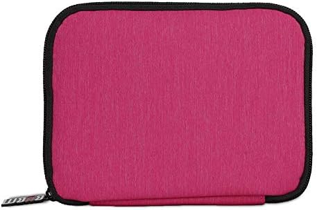 ROSETTE Travel Cable Organizer Portable Electronics Accessories Cases for Hard Drives, Charging Cords, USB Charger, Fluorescent - Pink