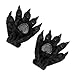 JIAHG Winter Thermal Warm Plush Gloves Christmas Halloween Costume Faux Fur Animal Cosplay Pro Dinosaur Cat Paw Claw Wolf Gloves