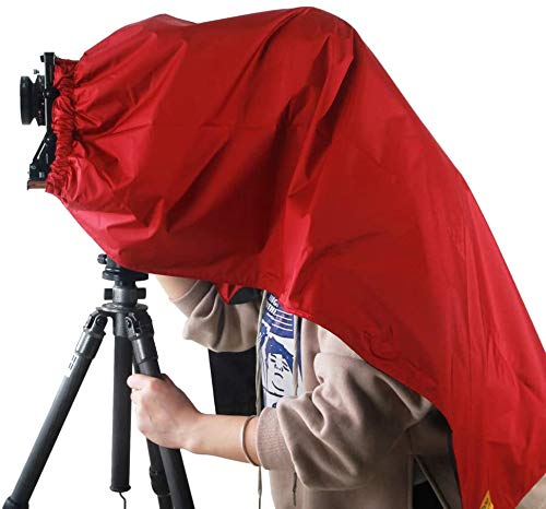 eTone Red Black Professional Focusing Hood Dark Cloth for 4x5 Large Format Camera Warpping Protection (red&black)