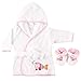 Luvable Friends Unisex Baby Cotton Terry Bathrobe, Fish, One Size