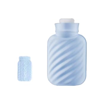 Premium clásica agua caliente botella con tapa microondas ...