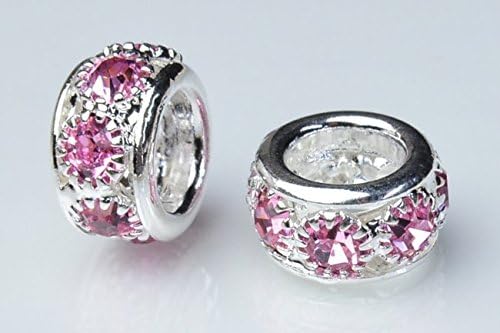 Amazon Co Jp 福縁閣 10x5mm ドーナツロンデル ピンク 10粒入り ロンデル Kz37 7 ジュエリー