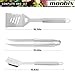 Monbix Professional BBQ Accessories Tool Set,Stainless Steel Grill Accessories Set,BBQ Accessories Barbecue Grill Set - 18 Pcs with Case